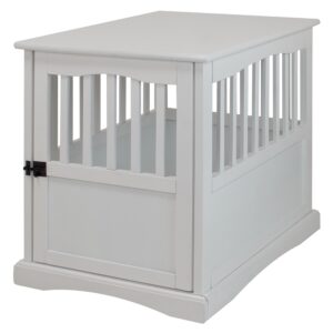 Pet Crate End Table-White From Casual Home