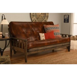 Tucson Frame-Rustic Walnut Finish-Oregon Trail Saddle  Mattress From KODIAK