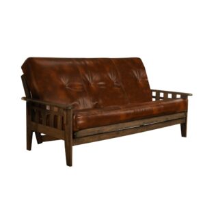 Tucson Frame-Rustic Walnut Finish-Oregon Trail Saddle  Mattress From KODIAK