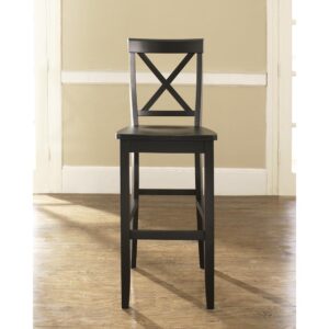 X-Back 2Pc Bar Stool Set Black - 2 Stools From Crosley Furniture