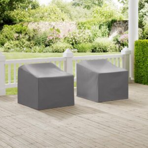 2Pc Furniture Cover Set Gray - 2 Chairs From Crosley Furniture