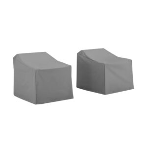 2Pc Furniture Cover Set Gray - 2 Chairs From Crosley Furniture