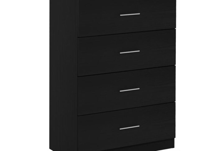 Furinno Tidur Simple Design 4-Drawer Dresser with Handle