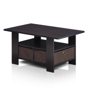 Furinno Andrey Coffee Table with Bin Drawer