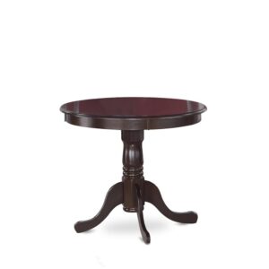 Antique  Table  36"  Round  with  Cappuccino  Finish From East West Furniture