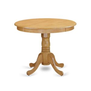 Antique  Table  36"  Round  with  Oak  Finish From East West Furniture