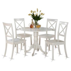 5  PC  small  Kitchen  Table  set-small  Table  and  4  dinette  Chairs From East West Furniture