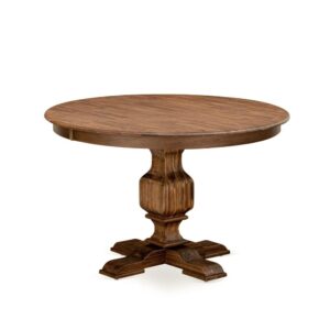 East West Furniture FERRIS Round Dining Table with Pedestal