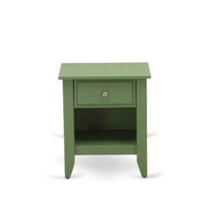 Stable and Sturdy Constructed - Clover Green Finish From East West Furniture