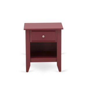 Stable and Sturdy Constructed - Burgundy Finish From East West Furniture