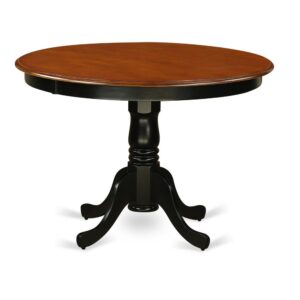 Hartland  Table  42"  diameter  Round    Table  -Black  and  Cherry  Finish From East West Furniture