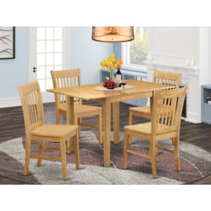 NDNO5-OAK-W From East West Furniture