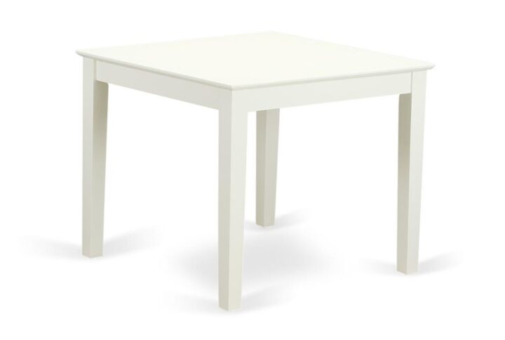 Oxford  Square  Dining  Table  -  Linen  White From East West Furniture