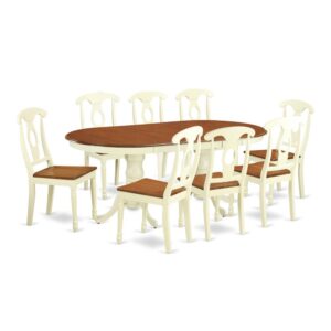 9  Pc  Dinette  set  for  8-  Dinette  Table  and  8  Dining  Chairs From East West Furniture