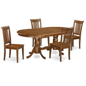 5  Pc  Dining  room  set-Dining  Table  and  4  Dining  Chairs From East West Furniture