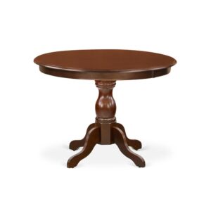 HBT-MAH-TP East West Furniture Gorgeous Dinette Table with Mahogany Color Table Top Surface and Asian Wood Dining Table Pedestal Legs - Mahogany Finish From East West Furniture