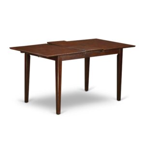 Picasso  Table  32  in  x  60in  with  12  in  butterfly  leaf  -  Mahogany  Finish From East West Furniture