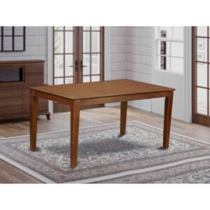 Capri  Rectangular  dining  table  36"x60"  with  solid  wood  top  -  Mahogany  Finish From East West Furniture