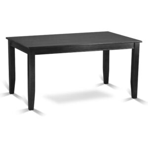 Dudley  Rectangular  Dining  Table  36"x60"  in  Black  Finish From East West Furniture