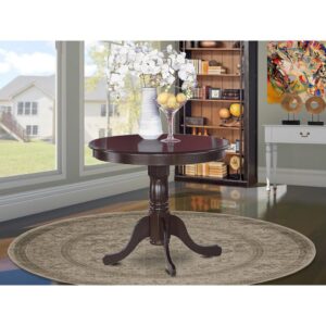 Antique  Table  36"  Round  with  Cappuccino  Finish From East West Furniture