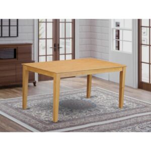 Capri Rectangular Dining Table 36"x60" with Solid Wood Top In Cappuccino Finish From East West Furniture