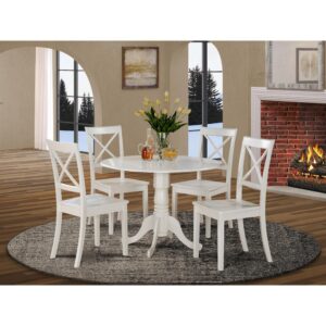 5  PC  small  Kitchen  Table  set-small  Table  and  4  dinette  Chairs From East West Furniture