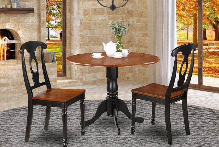 3  Pc  small  Kitchen  Table  set-  small  Table  and  2  Dining  Chairs From East West Furniture