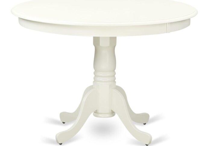 Hartland  Table  42"  diameter  Round    Table  -Linen  White  Finish From East West Furniture