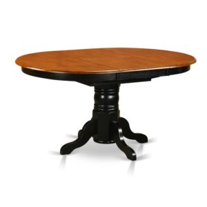 Kenley  Oval  Single  Pedestal  Oval  Dining  Table  42"x60"  with  18"  Butterfly  Leaf From East West Furniture