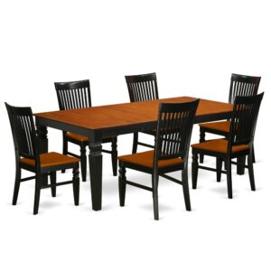 Dining Room Set Black & Cherry