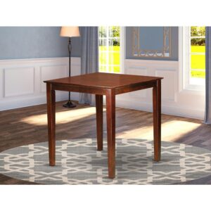 36"-Square  Counter  Height  Pub  Set  table  in  Dark  Brown  finish From East West Furniture