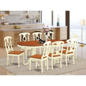 9  Pc  Dinette  set  for  8-  Dinette  Table  and  8  Dining  Chairs From East West Furniture