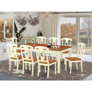 9  Pc  Table  set  -Dinette  Table  and  8  Dining  Chairs From East West Furniture