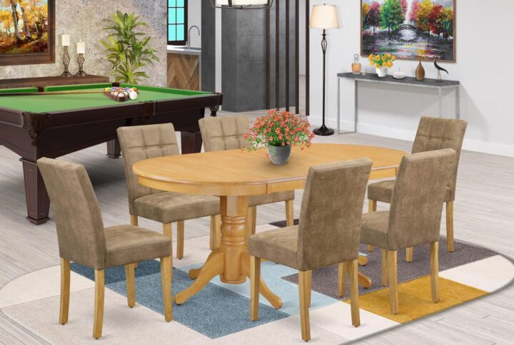 7 Piece Kitchen Dining Table Set From East West Furniture