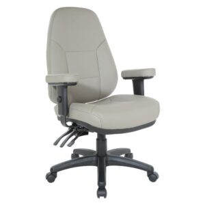 Professional Dual Function Ergonomic High Back Chair in Dillon Stratus