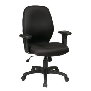 Icon Black Synchro Chair From Office Star Products