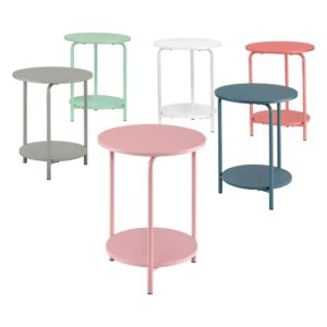 Elgin Metal Accent Table in Coral From OSP Home Furnishings