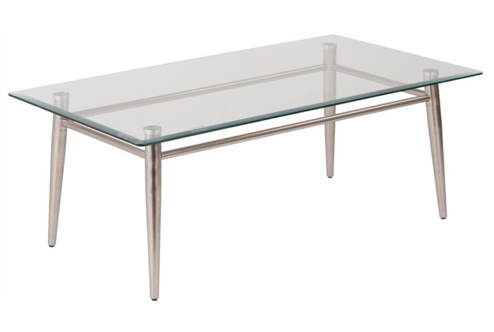 Brooklyn Glass Top Coffee Table From OSP Home Furnishings