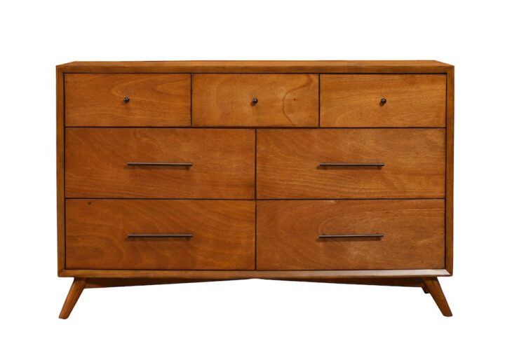 Flynn Mid Century Modern 7 Drawer Dresser