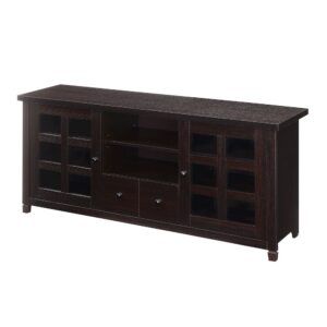 1 Drawer TV Stand with Storage Cabinets and Shelves for TVs up to 65 Inches From Convience Concept