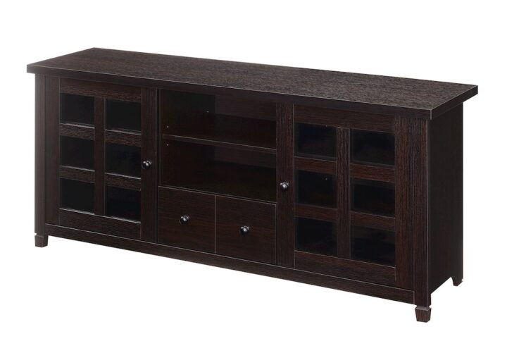 1 Drawer TV Stand with Storage Cabinets and Shelves for TVs up to 65 Inches From Convience Concept