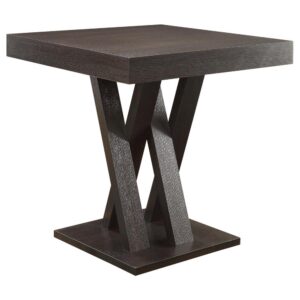 Freda Square Counter Height Table Cappuccino From Coaster