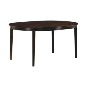 Gabriel Oval Dining Table Cappuccino From Coaster