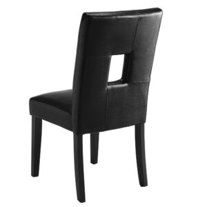 Shannon Open Back Upholstered Dining Chairs Black (Set of 2) From Coaster Co. of America