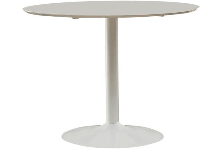 Lowry Round Dining Table White From Coaster