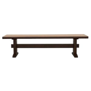 Bexley Trestle Bench Natural Honey and Espresso From Coaster