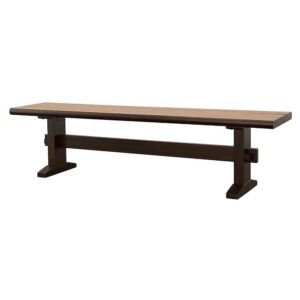 Bexley Trestle Bench Natural Honey and Espresso From Coaster