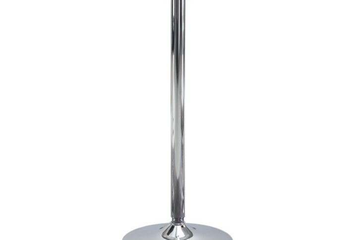 Abiline Glass Top Round Bar Table Chrome From Coaster Co. of America