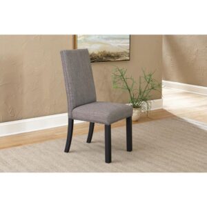 Hubbard Upholstered Side Chairs Charcoal (Set of 2) From Coaster Co. of America