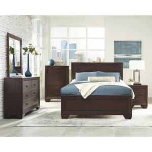 Kauffman Queen Panel Bed Dark Cocoa From Coaster Co. of America